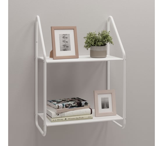 Этажерка настенная ЗМИ Барселона 12 BARCELONA 12 wall storage rack белый ЭНБ12 Б ЭНБ12Б