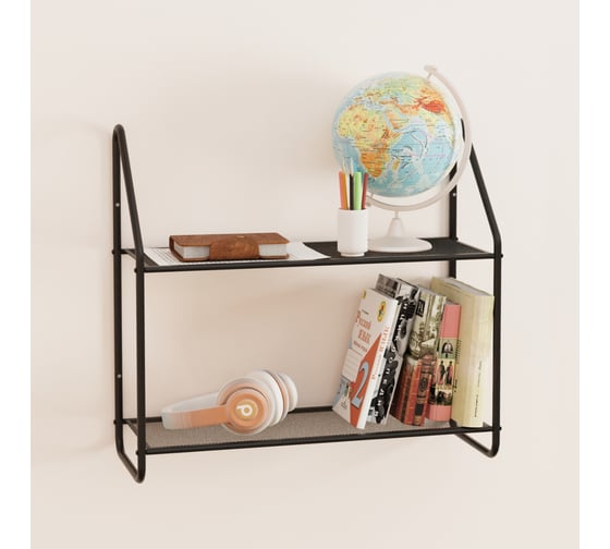 Этажерка настенная ЗМИ БАРСЕЛОНА 22 BARCELONA 22 wall storage rack черный ЭНБ22 Ч ЭНБ22Ч