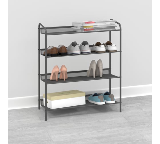 Подставка для обуви ЗМИ Женева 24 GENEVA 24 shoe rack графит ПДОЖ24 ГР
