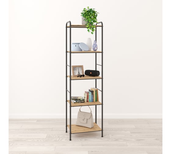 Стеллаж ЗМИ Валенсия 15 W VALENCIA 15 W Shelf rack черный СТВ15Д Ч