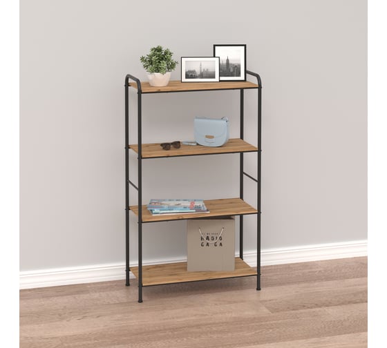 Стеллаж ЗМИ Валенсия 24 W VALENCIA 24 W Shelf rack черный СТВ24Д Ч