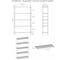 Стеллаж ЗМИ Валенсия 35 VALENCIA 35 Shelf rack графит СТВ35 ГР 4