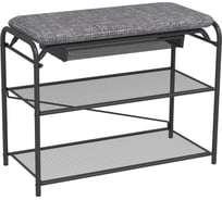 Подставка для обуви ЗМИ Гранада 23В с сиденьем и ящиком GRANADA 23В shoe bench графит ПДОГ23В Гр