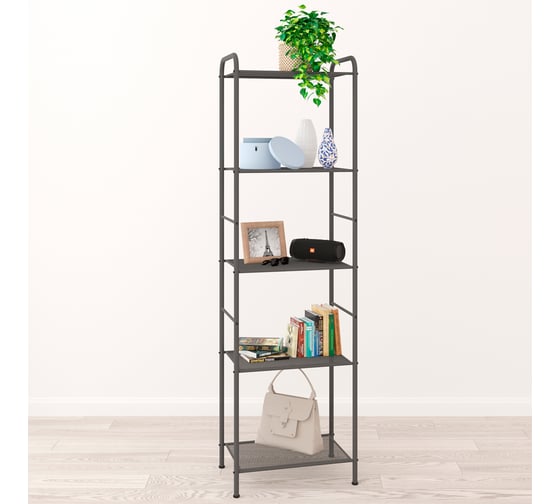 Стеллаж ЗМИ Валенсия 15 VALENCIA 15 Shelf rack графит СТВ15 ГР