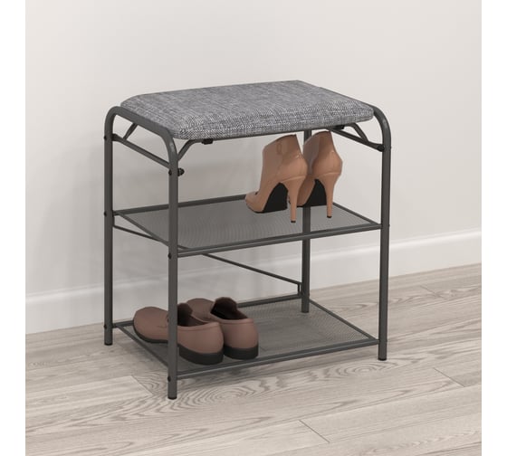 Подставка для обуви ЗМИ Гранада 13 GRANADA 13 shoe bench графит ПДОГ13С Гр