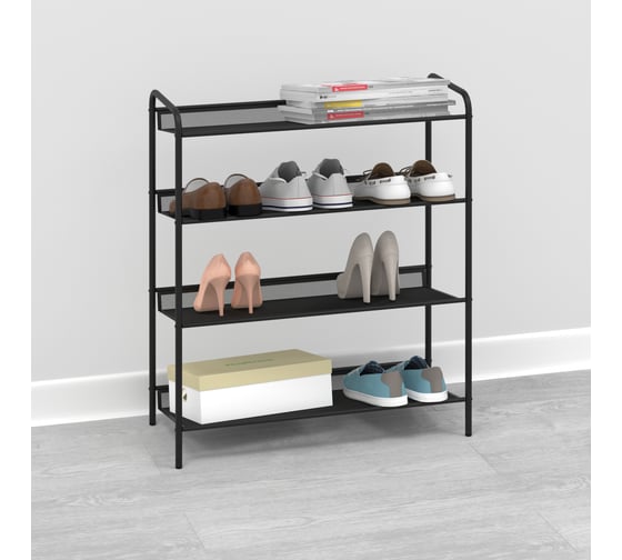 Подставка для обуви ЗМИ Женева 24 GENEVA 24 shoe rack черный ПДОЖ24 Ч
