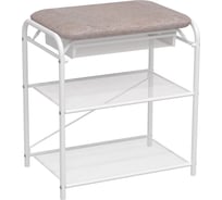 Подставка для обуви ЗМИ Гранада 13В с сиденьем и ящиком GRANADA 13В shoe bench белый ПДОГ13В Б