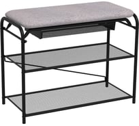 Подставка для обуви ЗМИ Гранада 23В с сиденьем и ящиком GRANADA 23В shoe bench черный ПДОГ23В Ч