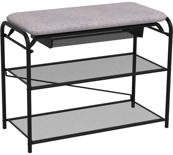 Подставка для обуви ЗМИ Гранада 23В с сиденьем и ящиком GRANADA 23В shoe bench черный ПДОГ23В Ч 1