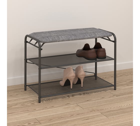 Подставка для обуви ЗМИ Гранада 23 GRANADA 23 shoe bench графит ПДОГ23С Гр