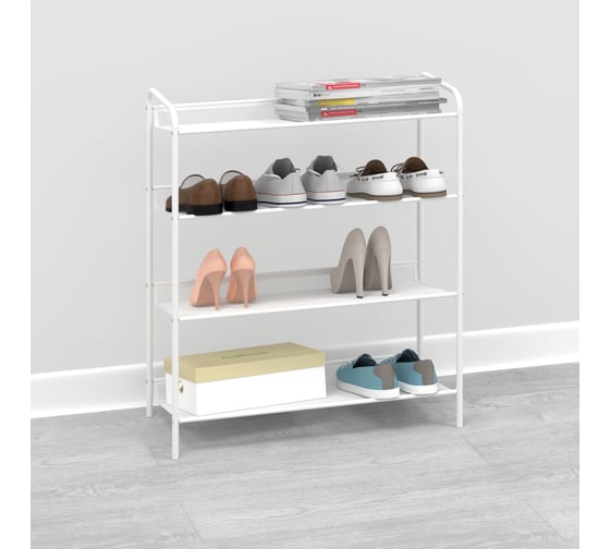 Подставка для обуви ЗМИ Женева 24 GENEVA 24 shoe rack белый ПДОЖ24 Б