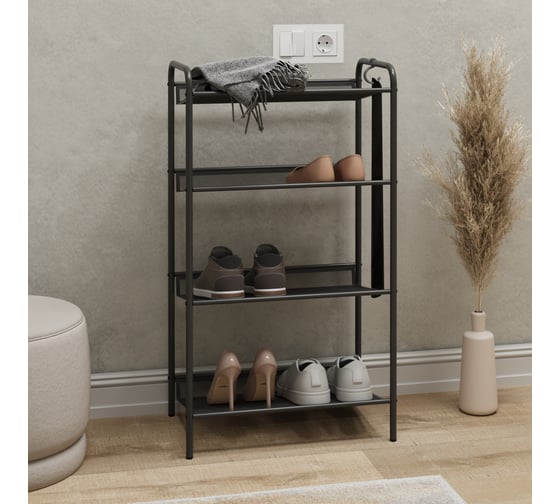 Подставка для обуви ЗМИ Женева 14 GENEVA shoe rack 14 графит ПДОЖ14 ГР