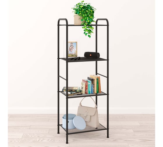 Стеллаж ЗМИ Валенсия 14 VALENCIA 14 Shelf rack цвет черный СТВ14Ч