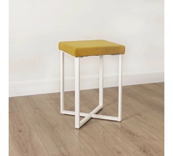 Табурет ЗМИ Торонто TORONTO stool, белый, цвет сиденья горчичный v.000 ТТ1 БГ 1
