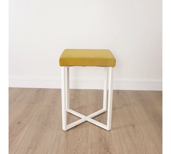 Табурет ЗМИ Торонто TORONTO stool, белый, цвет сиденья горчичный v.000 ТТ1 БГ