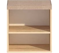 Тумба для обуви BONMEBEL Верона Т-3 дуб сонома/ТК Капри бежевая 0001.32.000/151