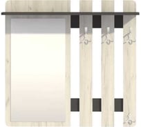 Вешалка настенная BONMEBEL Виктория-26 вешалка дуб крафт белый/антрацит 0001.16.000/180