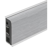 Кухонный плинтус Thermoplast АР630-1201 серебро матовое 630В,1201А3000