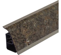 Плинтус для столешницы Thermoplast 850-1418 АР850 Черный Базальт, 37х24х4200 мм (ф-ра BL161) (12) 850V.1418F4200.00.00