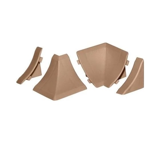 Комплект фурнитуры Thermoplast АР120-564 (3J) DIY 2 заглушки, 1 внутренний угол, 1 внешний угол 120D.0564.SET