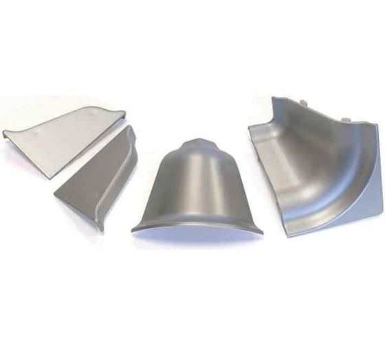 Комплект фурнитуры Cezar BL44-077 (1240) DIY к 132 (2 заглушки, 1 внутренний угол, 1 внешний угол) BL44.077.SET (1C)