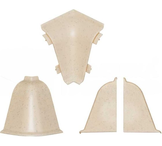 Комплект фурнитуры Cezar BL44-090 (1210) DIY к 154 (2 заглушки, 1 внутренний угол, 1 внешний угол) BL44.090.SET (1K) 1