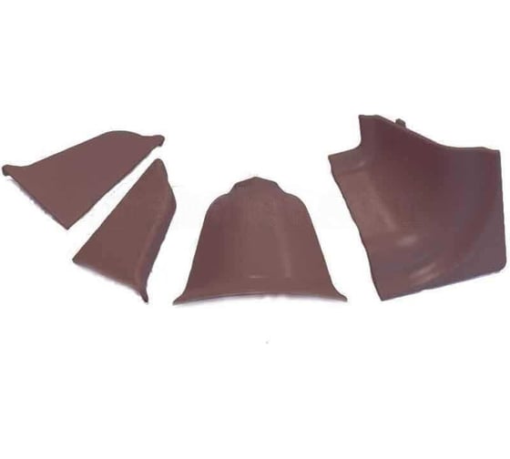 Комплект фурнитуры Cezar BL44-095 (596) DIY (2 заглушки, 1 внутренний угол, 1 внешний угол) BL44.095.SET (2D) 1