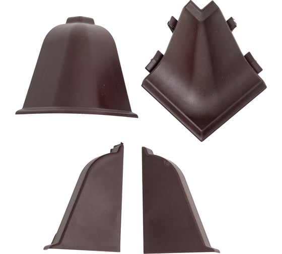 Комплект фурнитуры Cezar BL44-082 (1241) DIY к 098/100/123/144 (2 заглушки, 1 внутренний угол, 1 внешний угол) BL44.082.SET (1F) 1