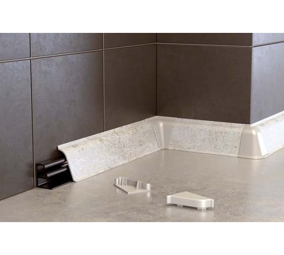 Комплект фурнитуры Cezar BL44-081 (1225) DIY (2 заглушки, 1 внутренний угол, 1 внешний угол) BL44.081.SET (1W)