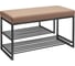 Обувница GreenWeen GARDA PLUS, черный каркас, сидение велюр цвет Mocco, 850x400x520 мм GW-GARDAPLUS-M-850B 1
