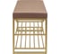 Обувница GreenWeen GARDA PLUS, золотой каркас, сидение велюр цвет Mocco, 850x400x520 мм GW-GARDAPLUS-M-850G 7