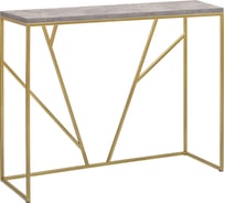 Консоль GreenWeen EVA, золотой каркас, столешница ЛДСП Аренария 1000x350x830 мм GW-KONS-EVA-G-LDSP-AR