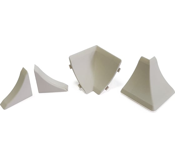 Комплект фурнитуры Thermoplast АР120-1004 (3Q) DIY 2 заглушки, 1 внутренний угол, 1 внешний угол 120D.1004.SET 1