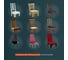 Чехлы на стулья со спинкой для кухни BIRD HOUSE универсальная накидка на стул кухонный, комплект 4 шт, бежевый G0432 7