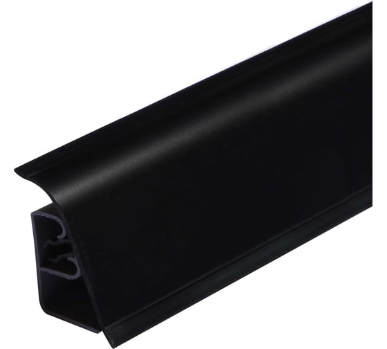 Плинтус для столешницы Thermoplast 850-1910 (056) АР850 Черный матовый, 37х24х4200 мм (ф-ра 1910/076) 850V.1910F4200.00.00 1