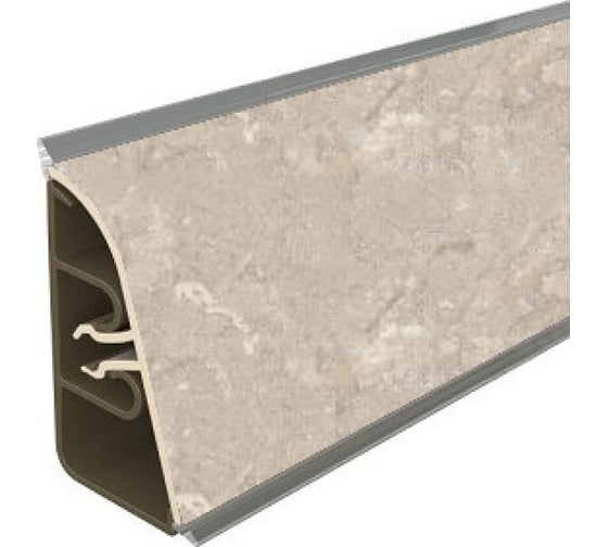 Плинтус для столешницы Thermoplast 850-1309 АР850 Халцедон, 37х24х4200 мм (ф-ра 1225/081) 850V.1309F4200.00.00