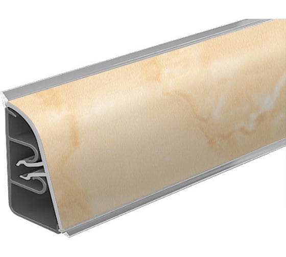Плинтус для столешницы Thermoplast 850-1217 АР850 Оникс серый, 37х24х4200 мм (ф-ра Th.1237/078) 850V.1217F4200.00.00