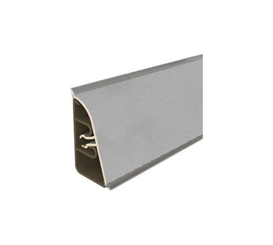 Плинтус для столешницы Thermoplast 850-1259 АР850 Платина, 37х24х4200 мм (ф-ра 1240/077) 850V.1259F4200.00.00