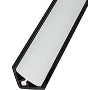 Алюминиевый плинтус для столешницы Thermoplast AP860 11,5x11,5x3,0 анодированное серебро/черный уплотнитель (фур-ра 494-202) 860A.0C01A3000.02.PK
