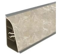 Плинтус для столешницы Thermoplast 850-1330 АР850 Мрамор серебристый, 37х24х4200 мм (ф-ра 1214/087) 850V.1330F4200.00.00