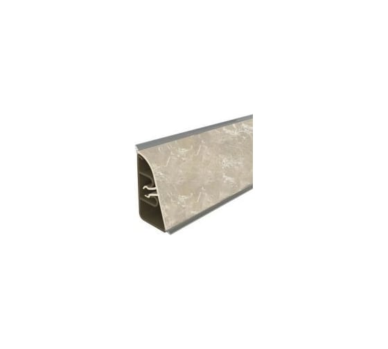 Плинтус для столешницы Thermoplast 850-1330 АР850 Мрамор серебристый, 37х24х4200 мм (ф-ра 1214/087) 850V.1330F4200.00.00