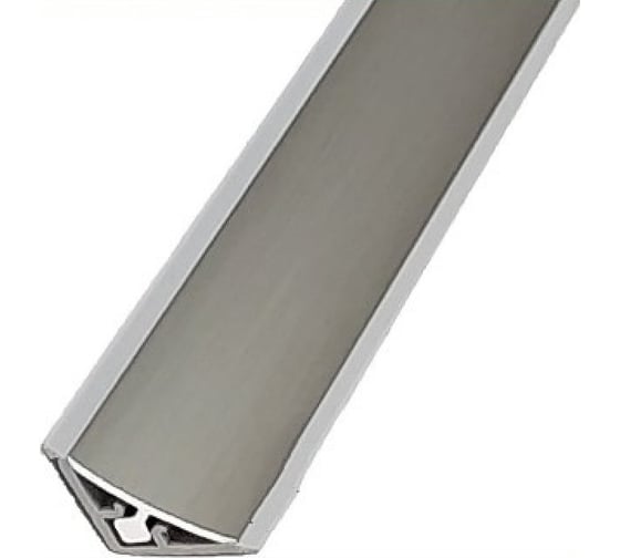 Алюминиевый плинтус для столешницы Thermoplast AP860 11,5x11,5x3,0 инокс (фур-ра 494-203) 860A.0C31S3000.01.PK 1