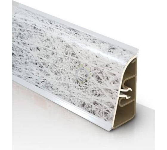 Плинтус для столешницы Thermoplast 850-1410 АР850 Белая метель, 37х24х4200 мм (ф-ра 1240/077) 850V.1410F4200.00.00 1