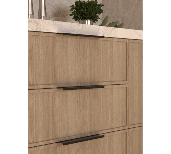 Ручка торцевая ФМС FLAT 224252 черная 60062082