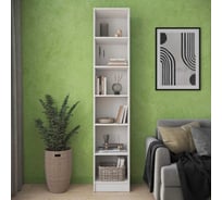 Стеллаж Letta Hardy широкий, белое тиснение, 400x2020x280 мм L135557