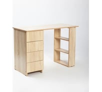 Письменный стол с тумбой Letta Ультра дуб сонома, 1064x765x450 мм L135451