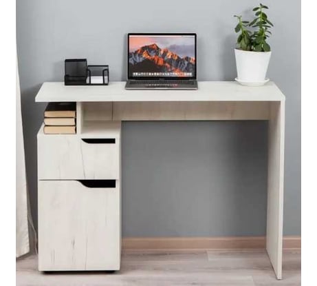 Письменный компьютерный стол Letta Praga дуб крафт белый, 1000x750x400 мм L135401
