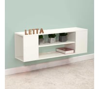 Тумба под ТВ Letta Лофт универсальная, белое тиснение, 1000x332x264 мм L2696