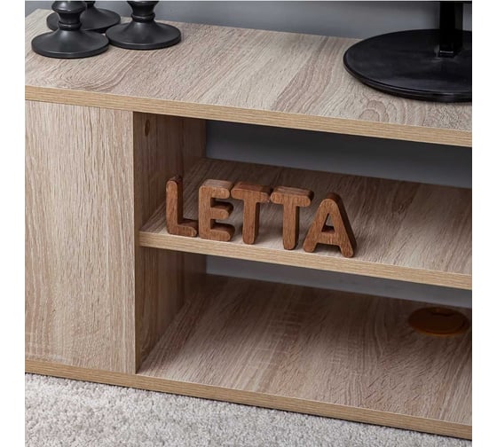 Тумба под ТВ Letta Лофт универсальная, дуб сонома, 1000x332x264 мм L2698