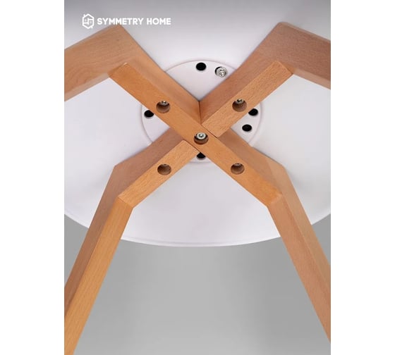 Стул мягкий Leon Group в стиле eames dsw, белый SH1804M-WH1